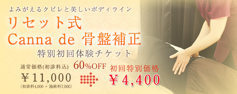 骨盤補正クーポン